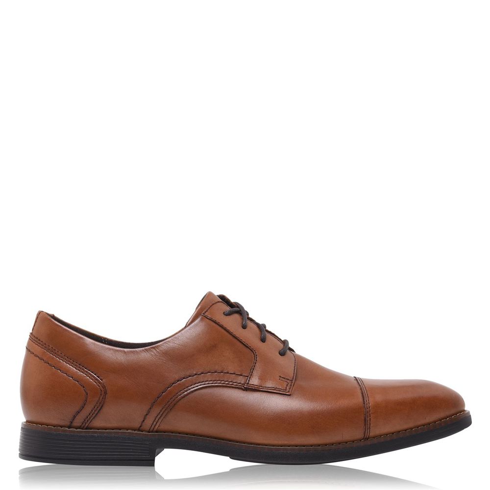 Rockport Canada Slayter Cap Toe Blucher - Mens Oxfords Cognac (OPR614523)